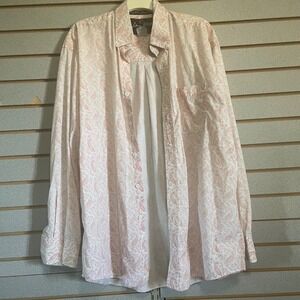 George Strait Wrangler Men's Button Down Shirt‎ Paisley Western XL